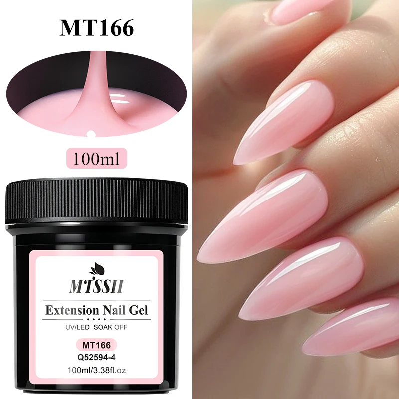 100ml Poly Extension Nagellak Builder UV Nagel Hard Gel Melkwit Transparant Nude Roze Acryl Kristal Soak Off Nagelverlenging Gel