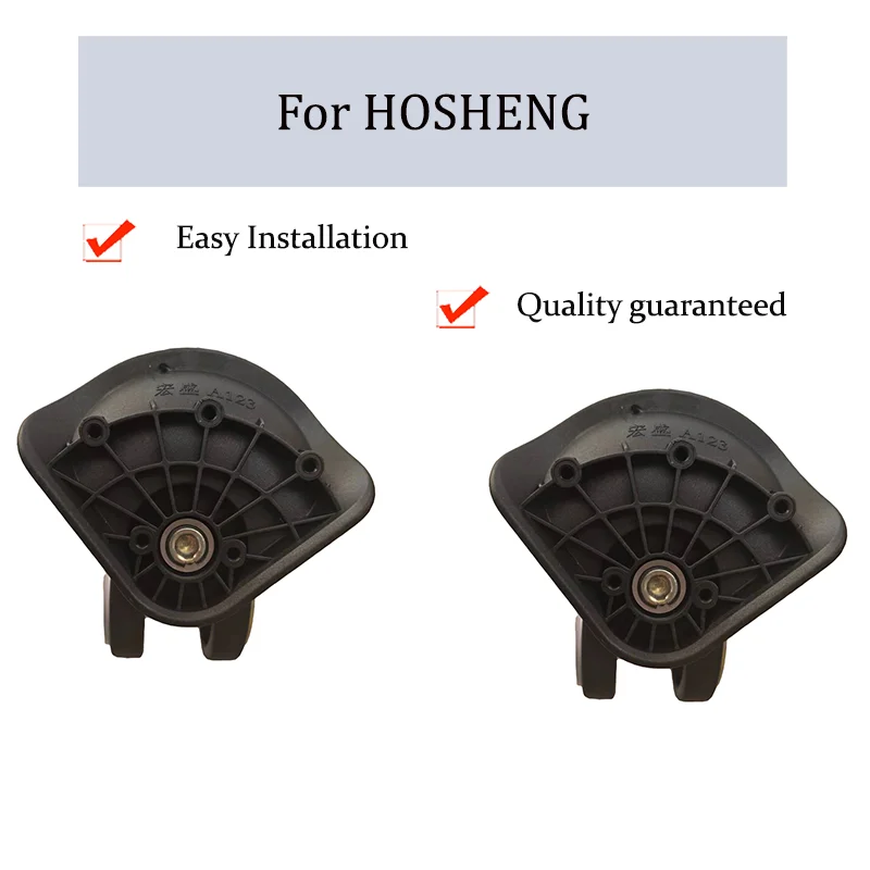 

For HOSHENG A123 Heavy Duty Luggage Wheel 360° Silent Self-Rotating Replacement Wheels Lnstallation Kit Simple(2 Sets / 4 Sets)
