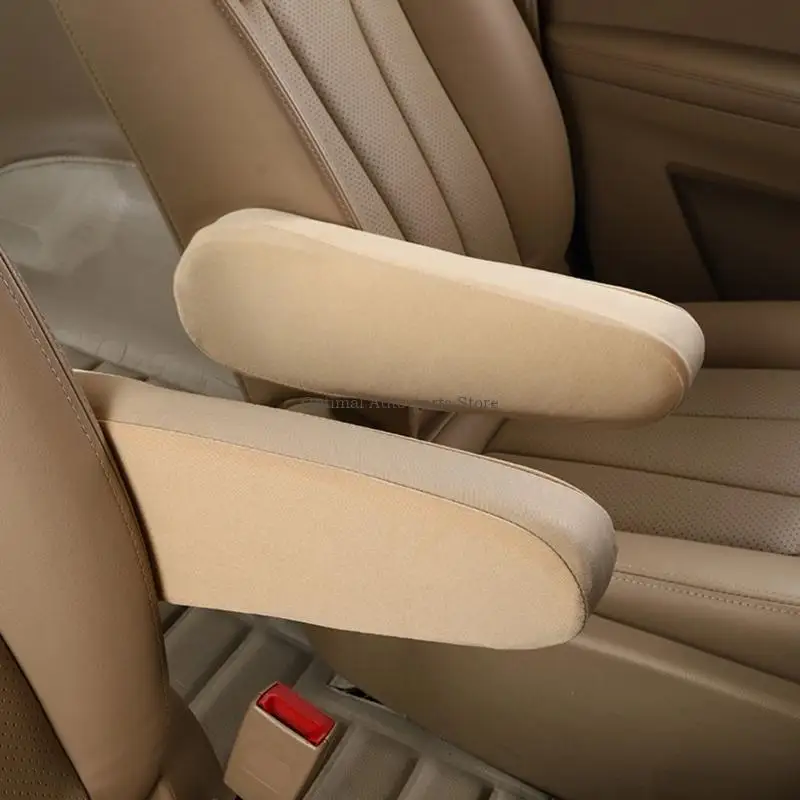 Car Front Armrest Dust Cover Elasticity Cloth Fabric Armrest Protectors