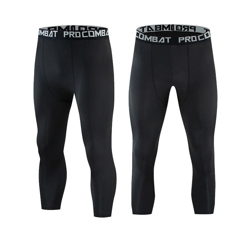 Pantalones de compresión para hombre, pantalones deportivos de secado rápido, mallas para gimnasio, Crossfit, mallas para correr, ropa de entrenamiento, ropa deportiva