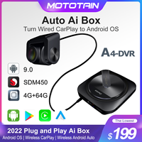 Ownice A4 Dash Cam Carplay Ai Box Android Auto Wireless 4 in 1 Video Recorder 4G LTE GPS For Mercedes Benz Kia Audi Honda VW