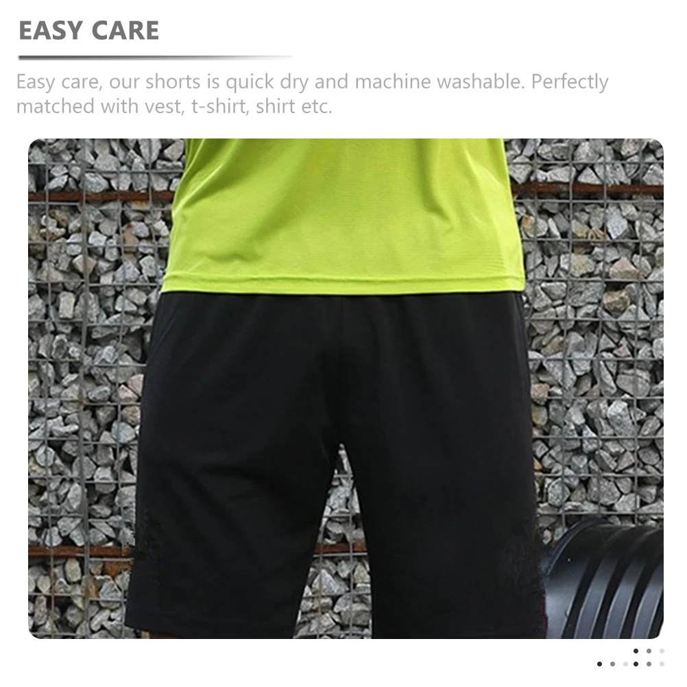 

Breathable Men's Outdoor Shorts Elastic Waist Stretch Lightweight Quick Dry Sport Short Pants for Running Walking Travel
