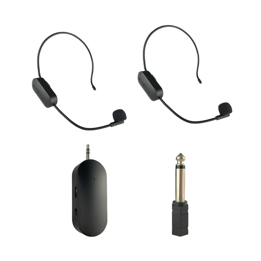 

2.4G Wireless Microphone Headset Mic For Voice Amplifier Speaker Karaoke Computer Teaching Meeting Yoga Singing