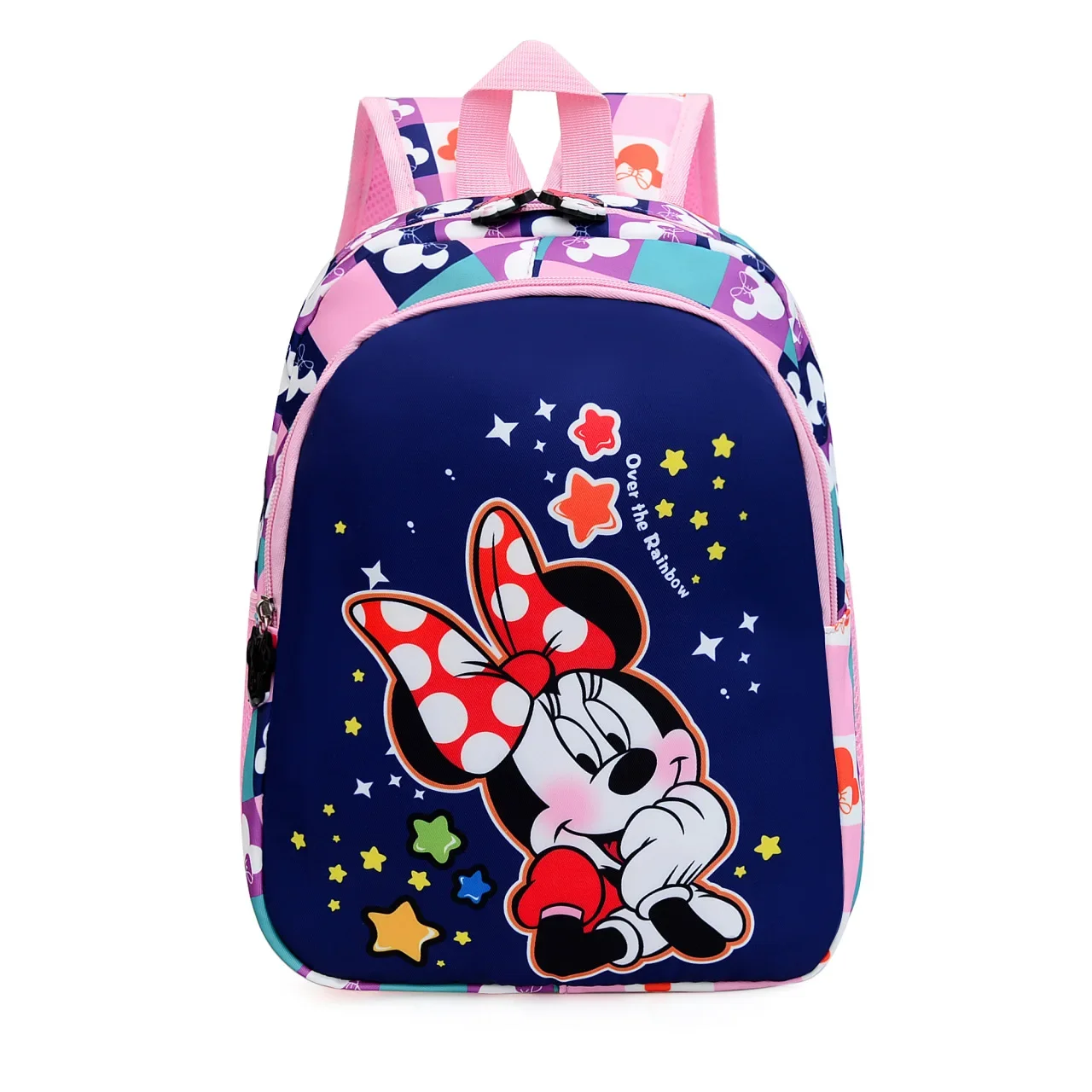 

Disney Mickey Mouse New Student Schoolbag Cartoon Cute Boys and Girls backpack Kindergarten Shoulder Bag minnie handbag