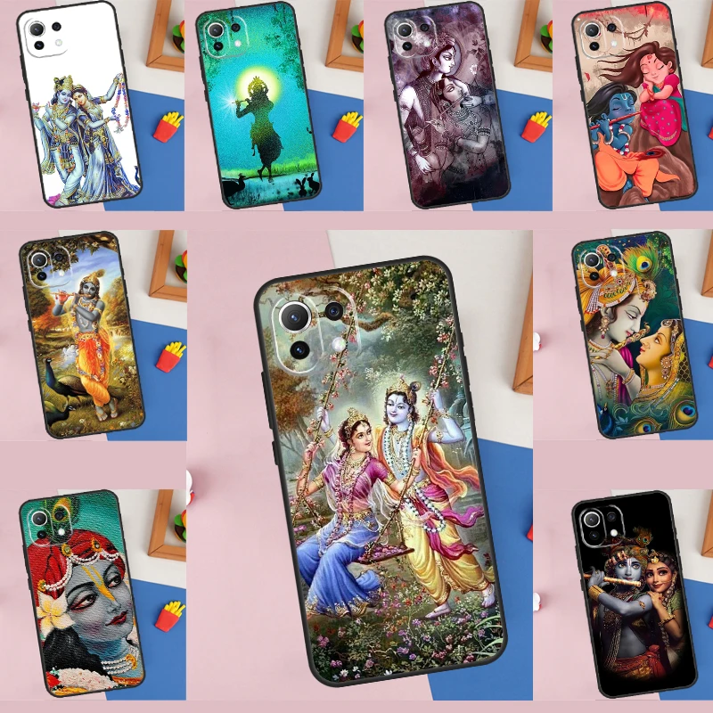 Coque Lord Krishna Radha pour Xiaomi, coque pour Xiaomi 11T, 12T Pro, 12X13 Lite, POCO F5 Pro, F3 Tage, F4, IGHTC40, M5S, figurine Bery X5 Pro