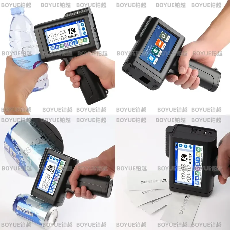 Portable Handheld Inkjet Printer TIJ 2.5 Automatic Expiry Date Coding Machine for Batch Number Logo Marking on Wood Metal