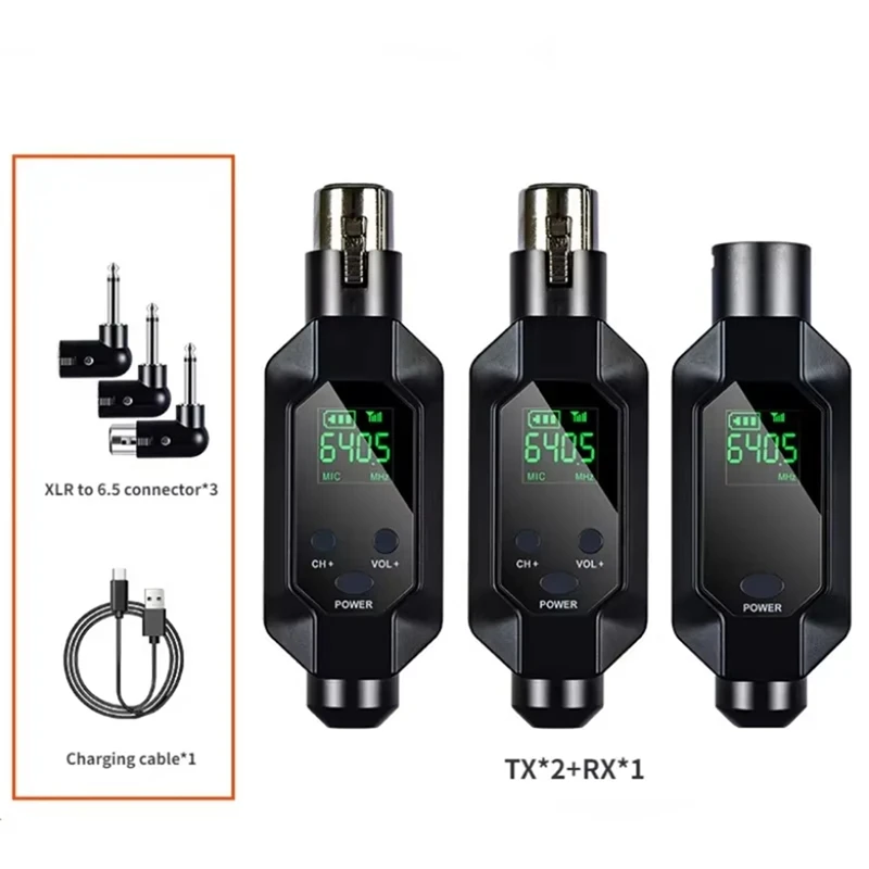 ワイヤレスマイクコンバーター,XLRトランスミッターおよびレシーバー,ダイナミックギターレシーバー,トランスミッションアダプター