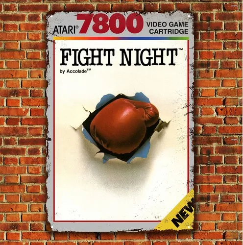 Fight Night Video Game Metal Poster - Collectable Tin Sign (8x12in)  -aluminum