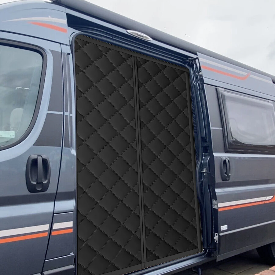Motorhome Caravan Magnetic Winter Thermal Insulated Sliding Door Curtain for Fiat Ducato Peugeot Boxer Citroen Relay 2006+