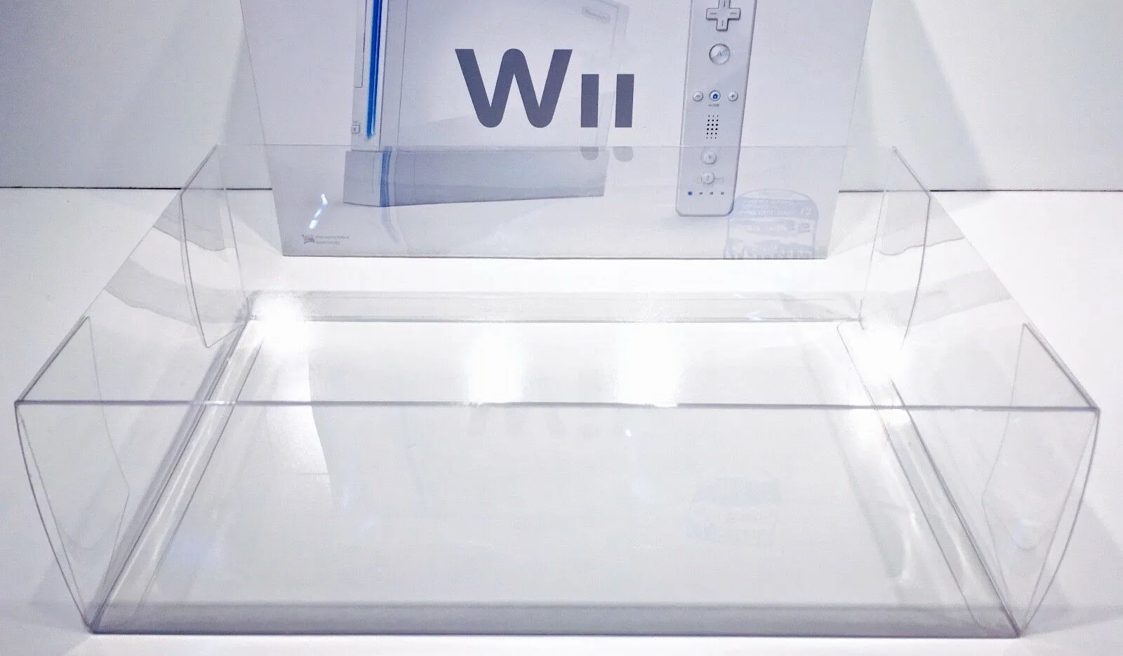 1 Clear Console Box Protector NINTENDO Wii Console Box Original Size! Read!