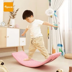 Children Educational Toys Balance Plate Seesaw Board Kindergarten Kids Balance Wobble Board Toddler Plates Curved