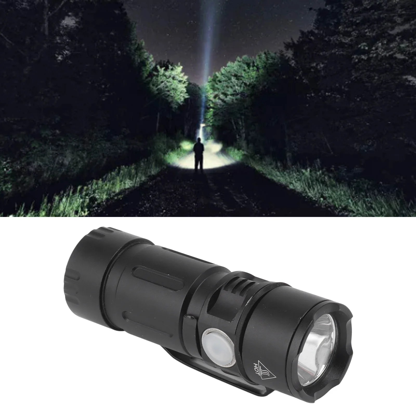 Mini Flashlight Small Flashlight USB Rechargeable 5 Modes 1000LM Waterproof Compact Mini  Sized  Flashlight for Outdoor