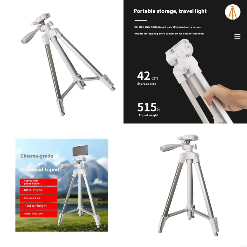 LXAA Shutter Video Tripod Stand for Video Recording Photography 360 Degree Rotating