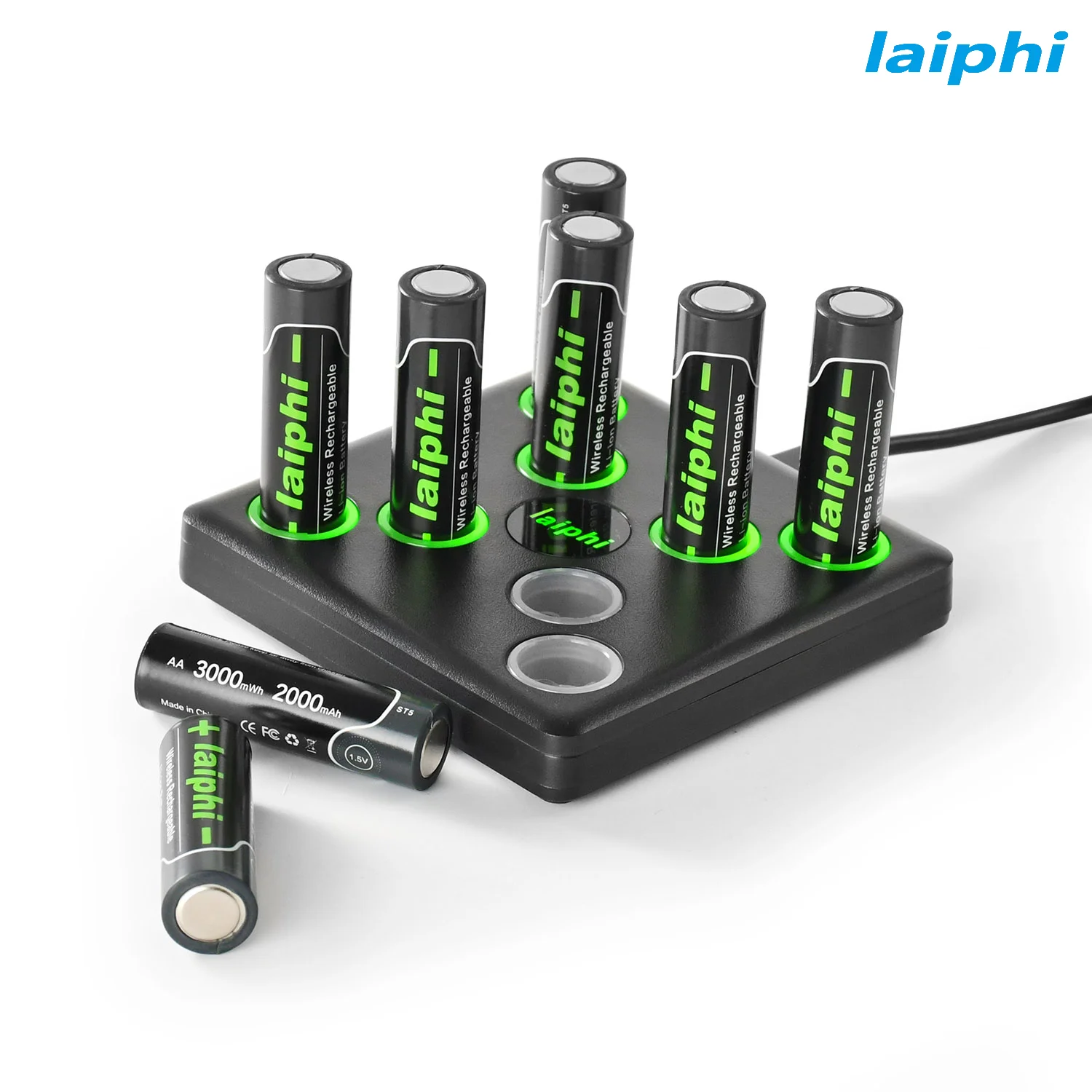 Laiphi 1.5V AA Rechargeable Battery and Charger Max 3.5A Output Current for Hunting Camera Blink Camera Door Lock Factory Outlet