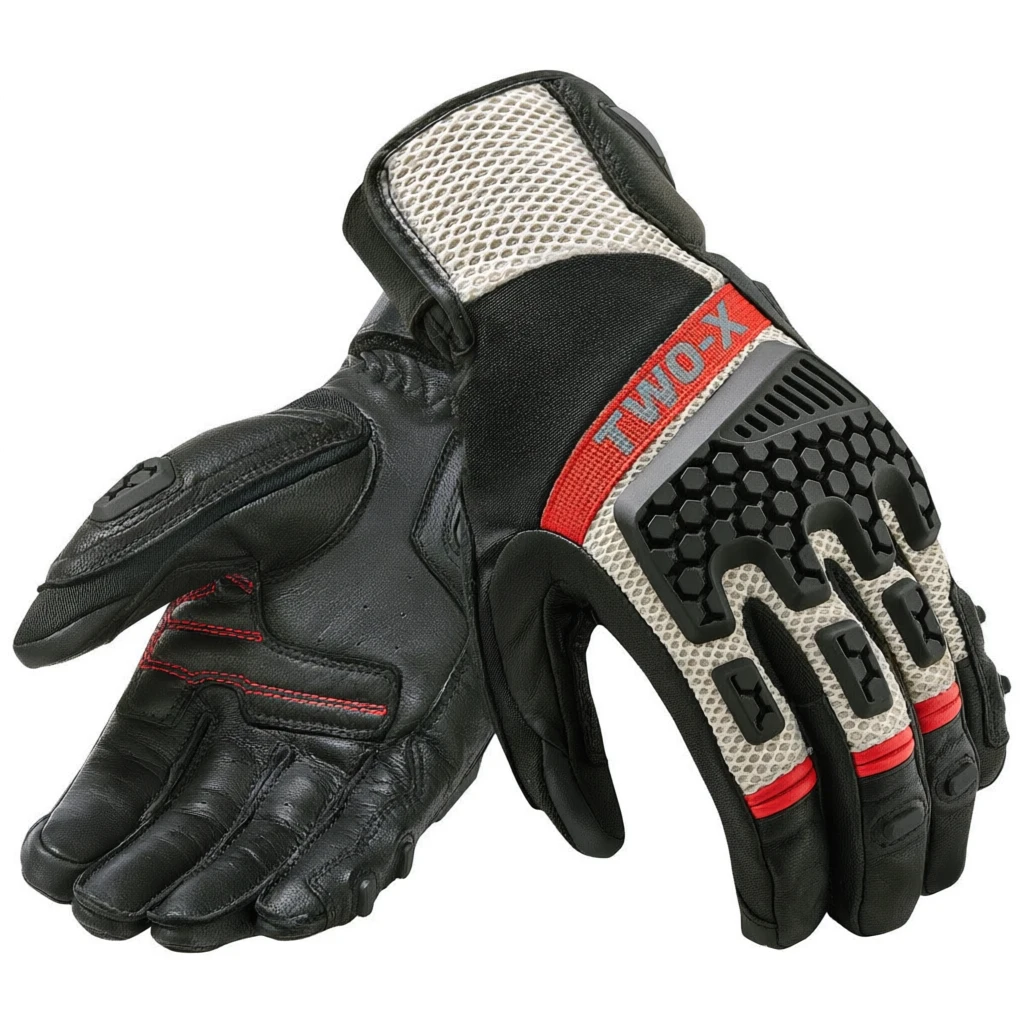 New Trial Motorcycle Adventure Touring Ventilated Gloves Genuine Leather Motorbike Touch Screen Gloves