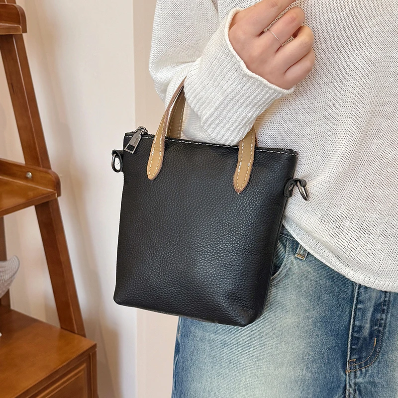 

Luxury Designer Soft Leather Women's Handbag Solid Top-Handle Crossbody Shoulder Bag Elegant Purse for Ladies сумка женская