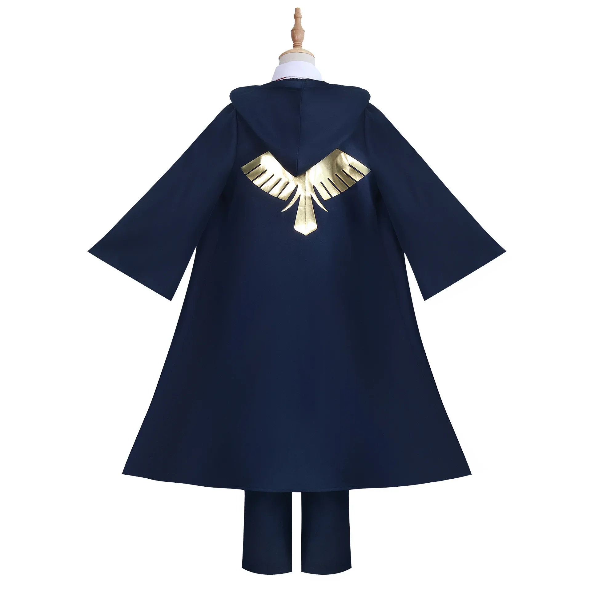 Anime Mashle Magic and Muscles Cosplay Costume Mashle Blue Trench Coat School Uniform Halloween Carnival Party for Adult Kids