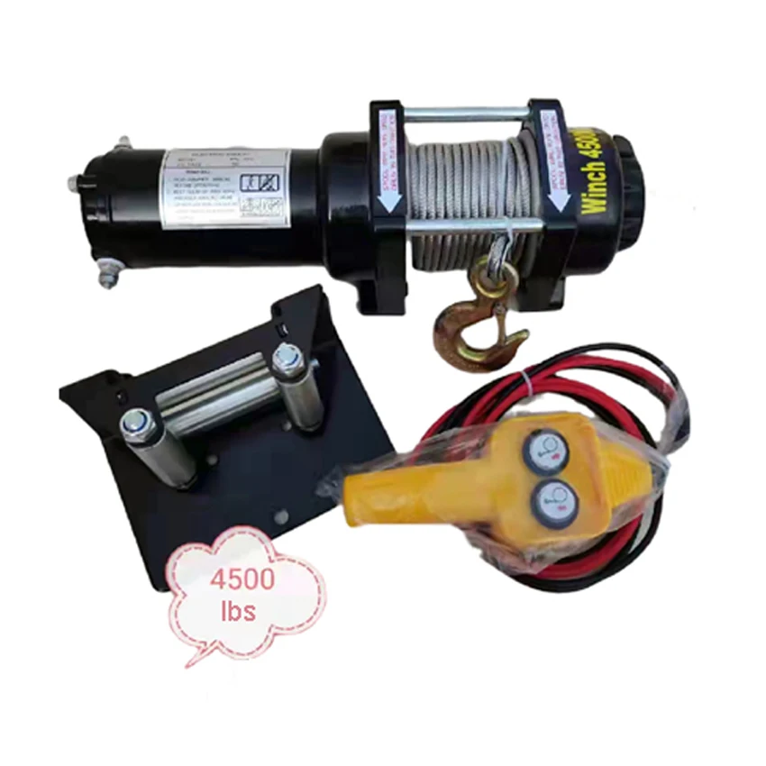 treuil-electrique-a-cable-en-acier-4000-4500lbs-pour-traction-treuil-portable-pour-voiture-remorque-camion-tout-terrain-avec-commande-sans-fil-12v-24v
