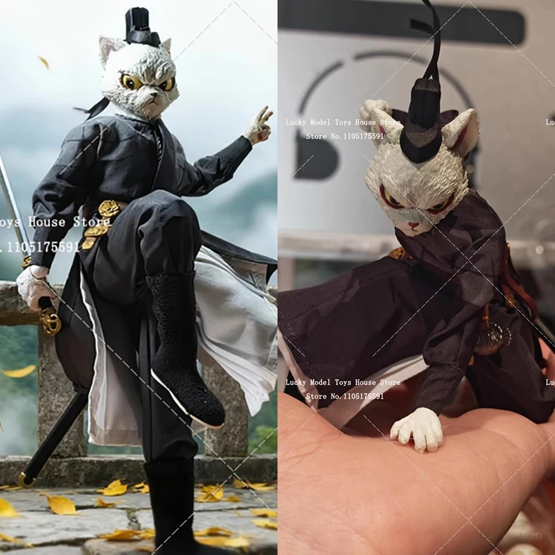 

1/12Collectible Li Biang Anime Cloth Action Figure White Cat Legend Fans Collectible 6inch NOTTAA Male Soldier Model Toys