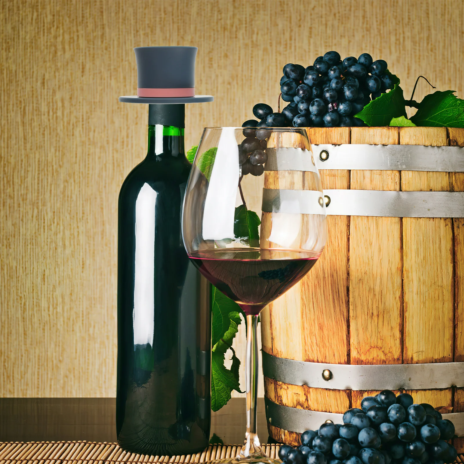 

Hat Shaped Silicone Wine Stopper Premium Red Wine Sealing Decorative Bottle Plug for Fresh Keeping Bottle Stopper