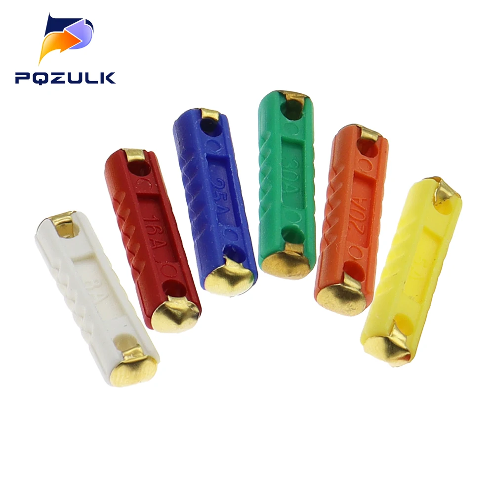 20PCS 5A 8A 16A 25A 40A GBC European Automotive Fuse Continental Car Blade Bakelite Auto EU Fuse For Vintage Old Style Car