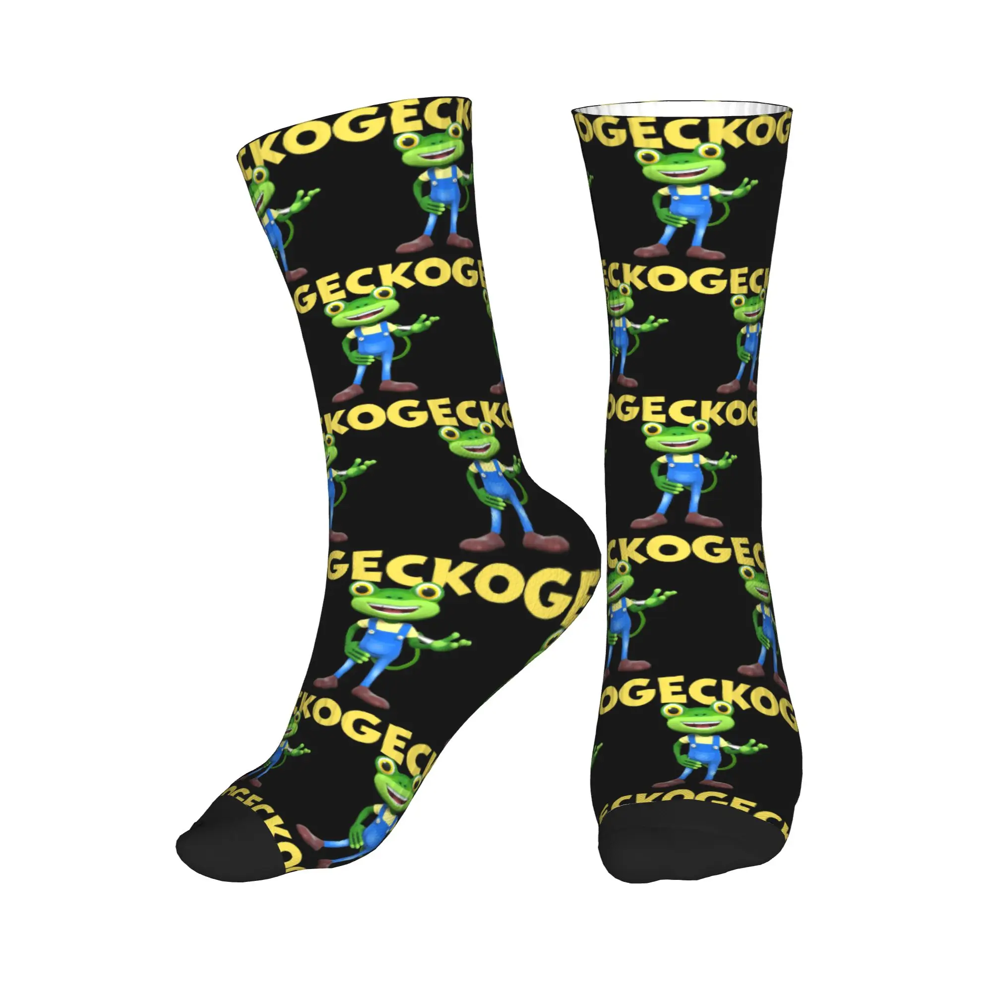 

Носки All Seasons Garage Geckos New Gecko Sport Middle Tube Socks, супермягкие носки средней длины, забавные носки для мужчин и женщин