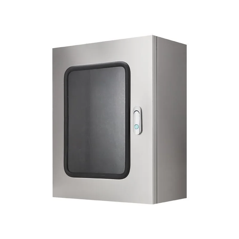 

Электрический шкаф управления из нержавеющей стали 304, однодверный со стеклянным окном, специальный распределительный шкаф для инженерного оборудования