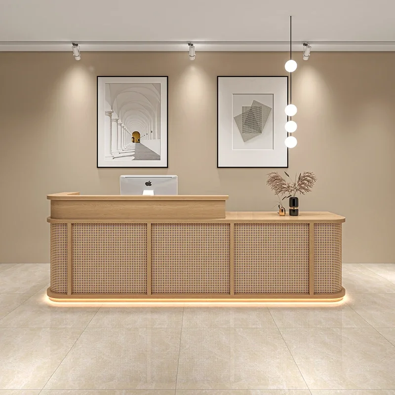 

Furniture Stores Reception Desk Luxury Pulpitos Churches Beauty Salon Storage Church Pulpit Mesas De Conferencia Minimalist Spa