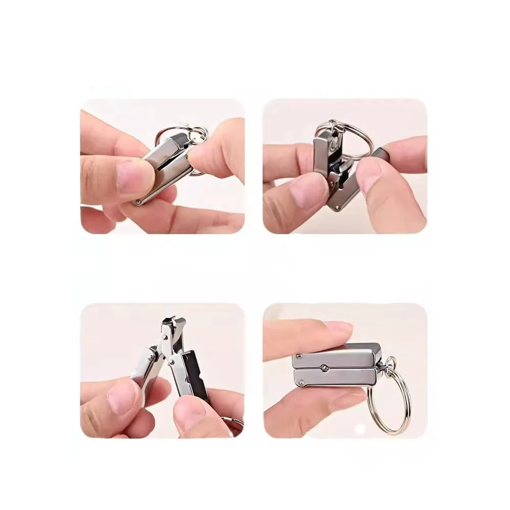 Mini Nail Clipper Nail File Function Exquisite Foldable Nail Clipper Portable Luggage Shape Nail Polish Tool