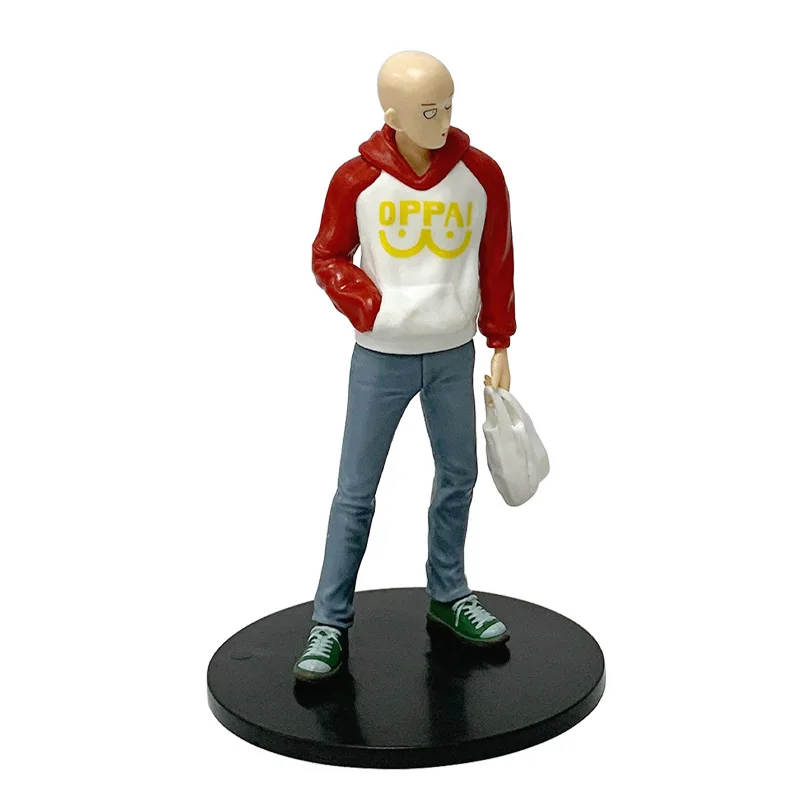 One Punch Man Anime Figure Felpa con cappuccio Saitama Action Figure Devil trasforma Man Genos Figurine Collezione in PVC Giocattoli di modello