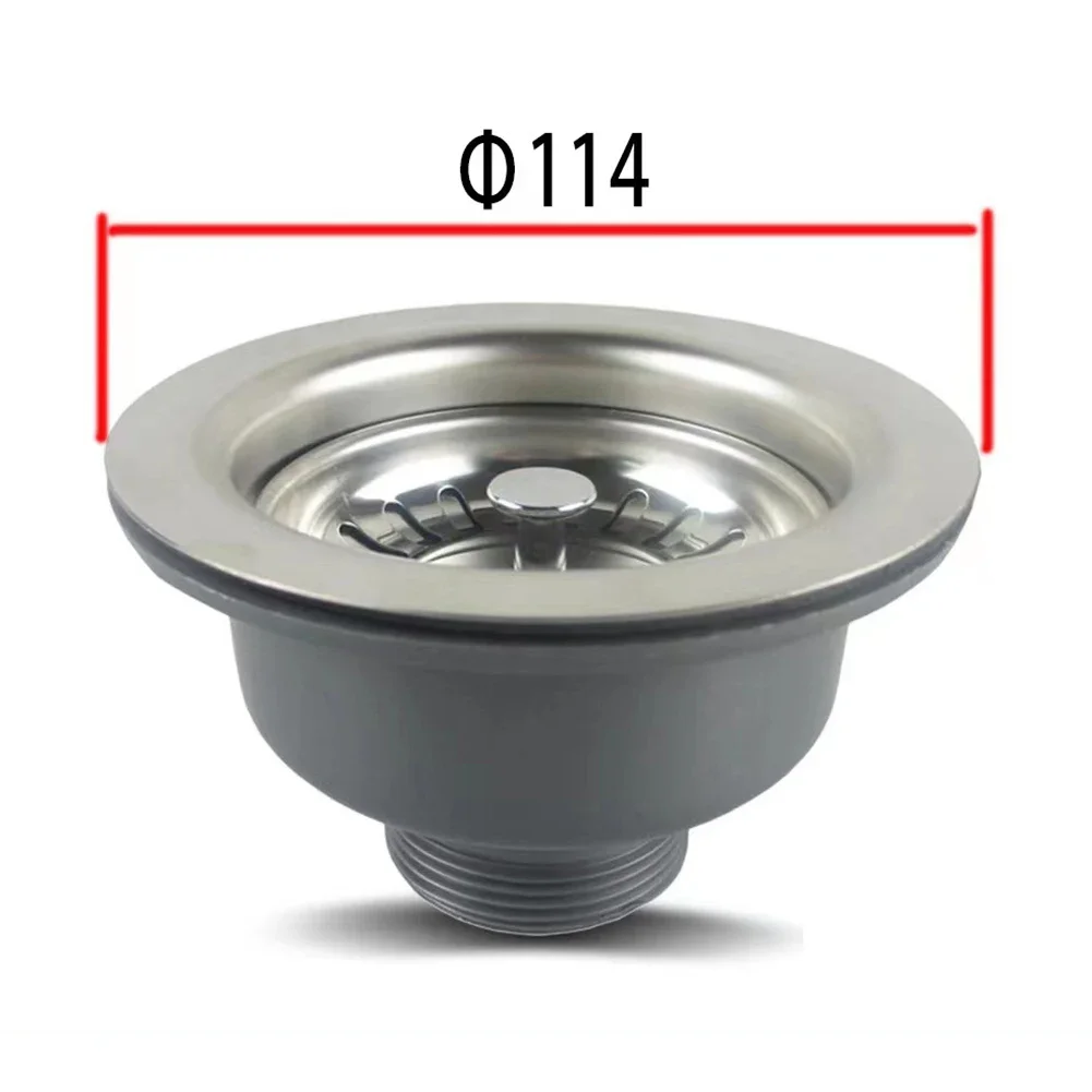 Classic and Sensible Stainless Steel Flange for 114mm Sink Mini Basket Strainer Waste Kit Top notch Craftsmanship