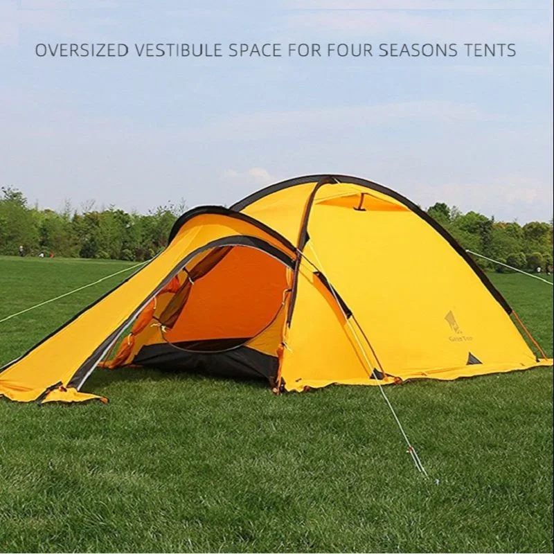 

20D Silicone Coated 210T Polyester 2 Person Waterproof Double Layers Four Season Camping Tent