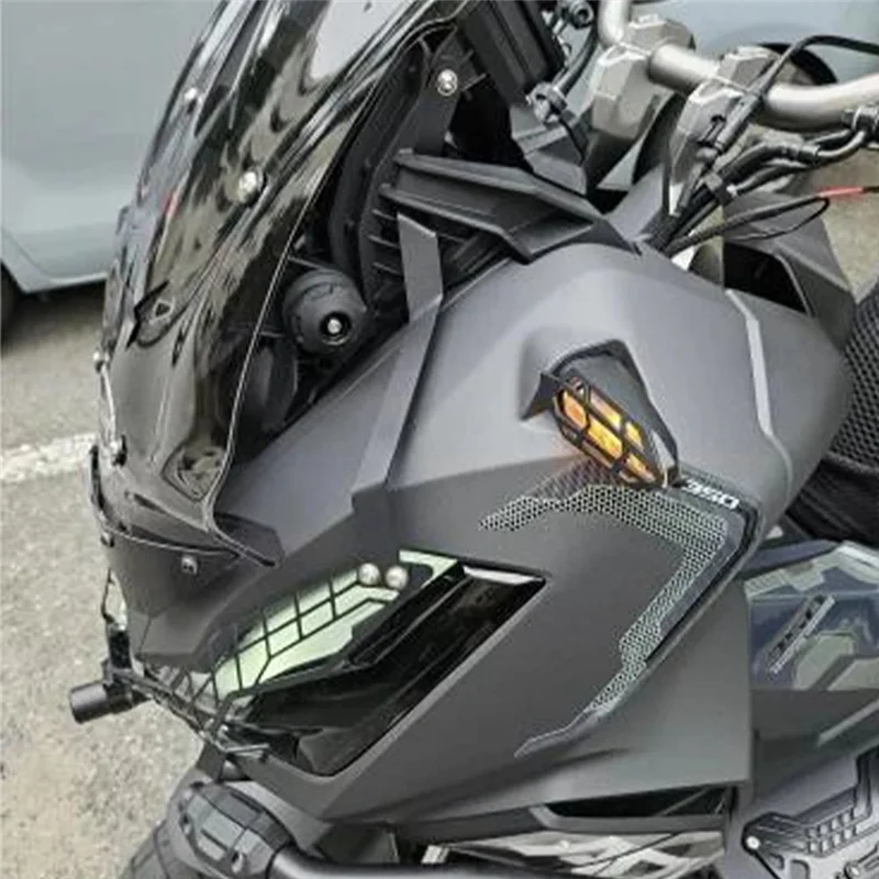 

Motorcycle Front Headlight Grille Lamp Guard Cover Net Protector For HONDA ADV350 ADV 350 ADV-350 2022-2024