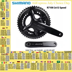 Shimano 105 R7100 2x12S Crankset 50-34T/52-36T Double Chainring 165mm/170mm/172.5mm/175mm Crank For Road Bike Bicycle Crankset