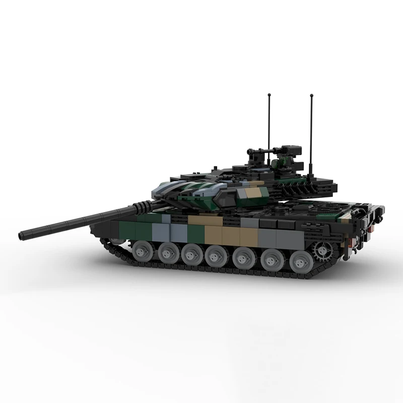 highly realistic Leopard 2 A7 main battle tank Hungary west German MBT bricks modern era blocks armored military army camouflage