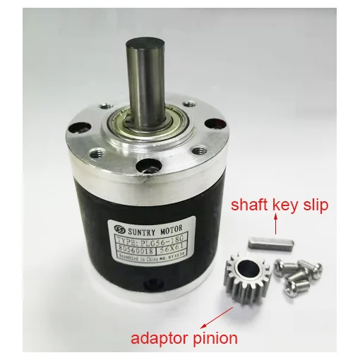 

1pcs/Lot Speed Ratio 3.6:1 4.25:1 Planet Reducer 56 mm Round Input Rlange for DC Motor Shaft Diameter 6mm or 6.35mm or 8mm