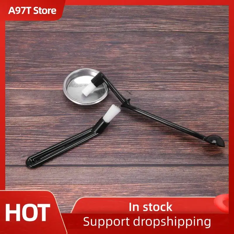 A97T Coffee Machine Cleaning Set, 12Xcoffee Machine Brush With Spoon And 3 Piece 58 Mm Stainless Steel Back Flush Insert