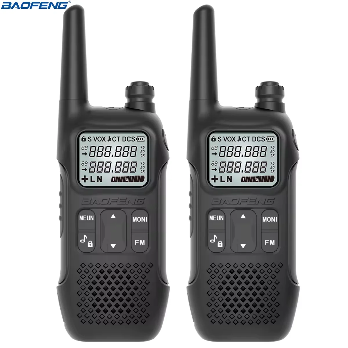 Baofeng GM-T8 Walkie Talkie GMRS Radio NOAA Typ-C Latarka LED VOX Zestaw Głośnomówiący Przenośne Radio Dwukierunkowe na Kemping i Polowanie