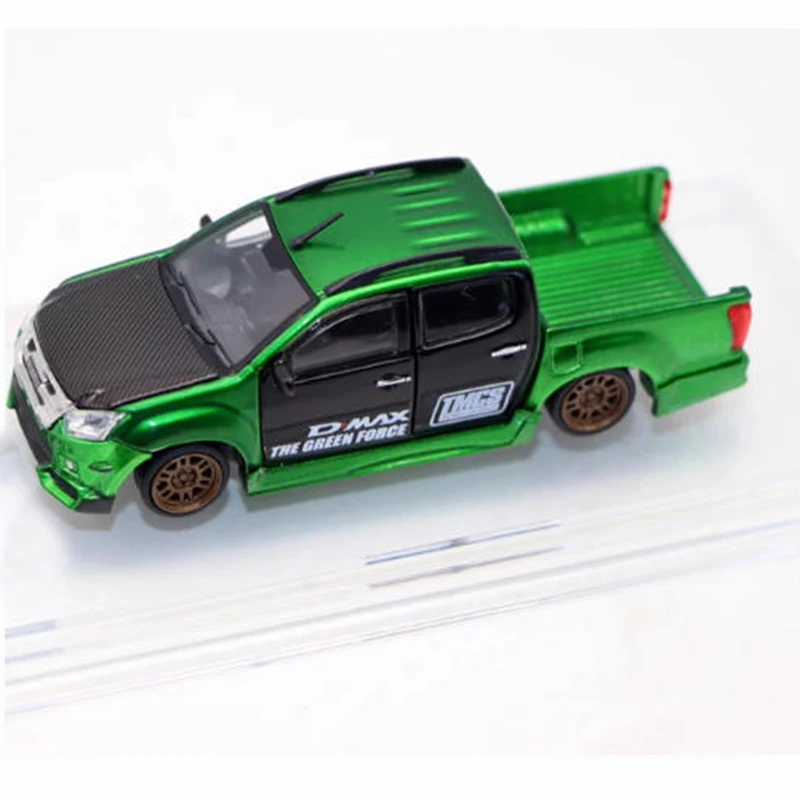 

BMC 1/64 2018, ISUZU D-MAX, пикап из сплава, модель транспортера, классическая сувенирная модель для взрослых, подарок, статический дисплей