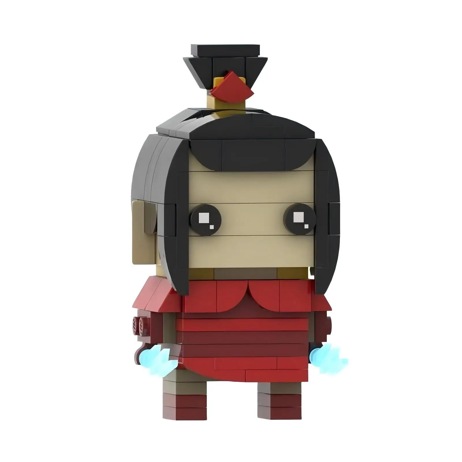 MOC Princess Moon Aozai Movie Skyline Avatar The Last Airbender Master Action Figures Bricks Square Head Creative Toys Gifts