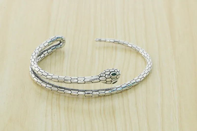 Vintage Snake Bracelet Sterling Silver 925 Old Zodiac Snake Bracelet Bracelet for Men and Women Lovers Hip Hop European Personal