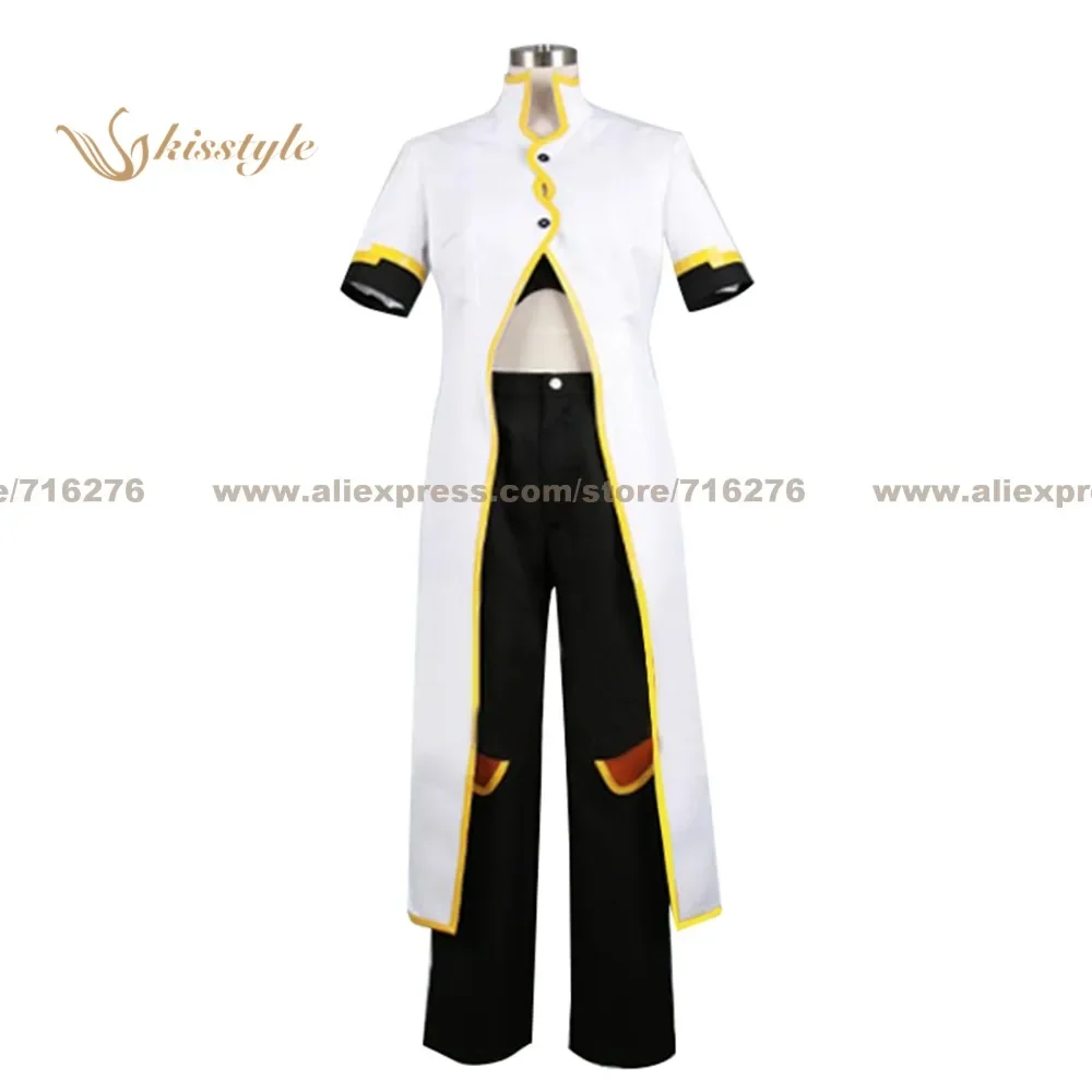 

Kisstyle Fashion Tales of the Abyss Luke fon Fabre White Uniform COS Clothing Cosplay Costume,Customized Accepted