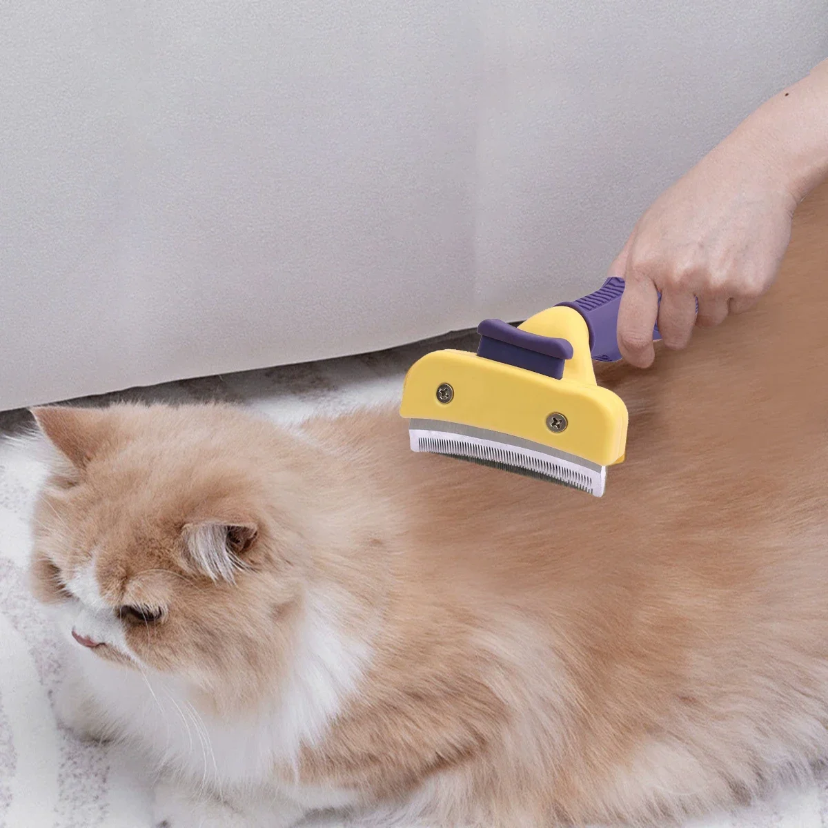 Peignes épilateur pour chien, brosse pour chat, outils de toilettage, fixation de tondeuse détachable pour animaux de compagnie, peignes, fourniture de Furmins pour chat et chien