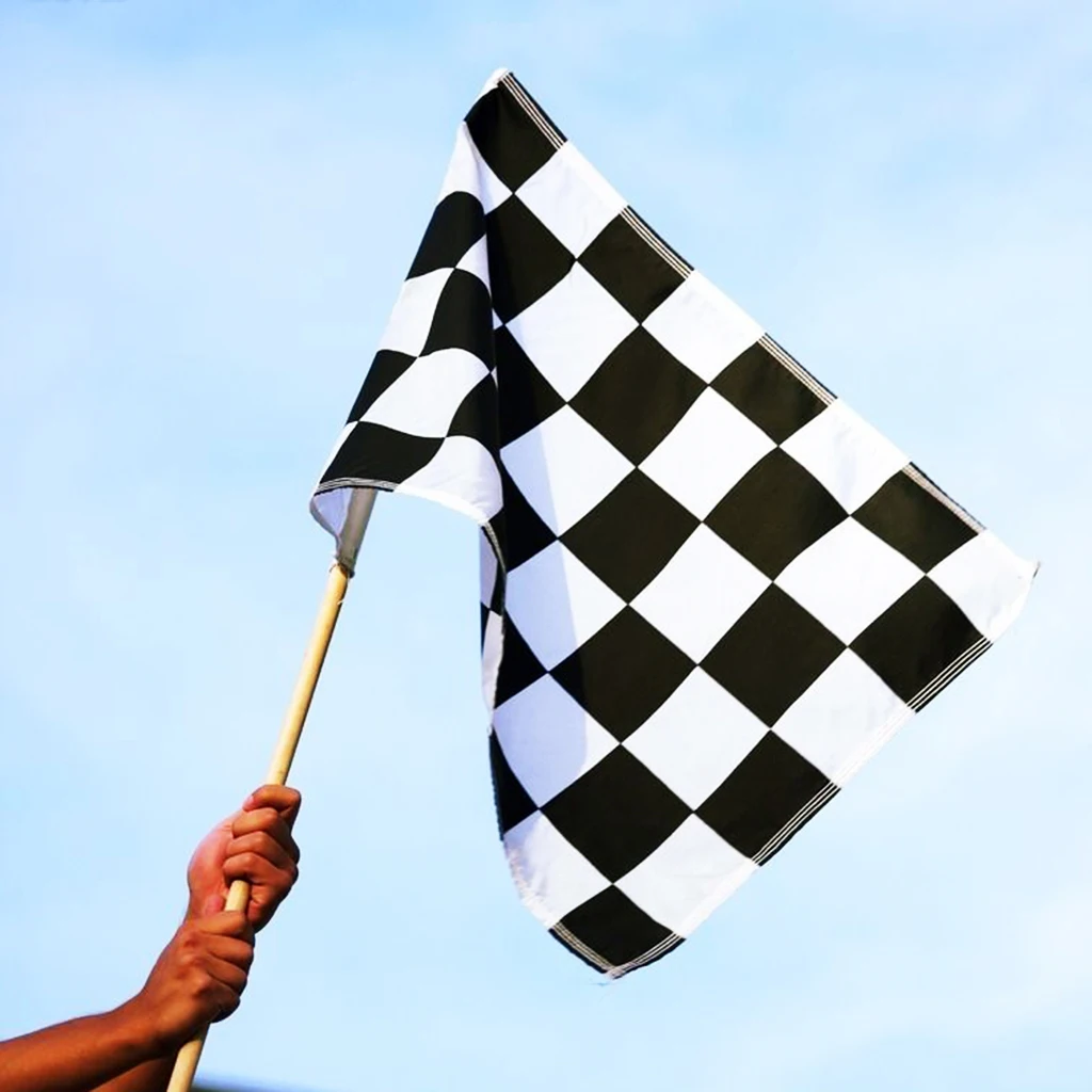 Red and White Check Flag with Grommets Checkered Racing Flags for Motor Racing Events Decorations Outdoor Activities Party