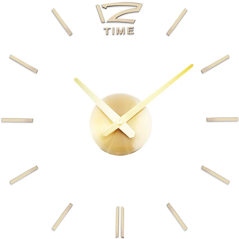 European Wall Clock AmazonDIYOversized Living Room Stylish round Clock Home Decoration Acrylic Wall Clock