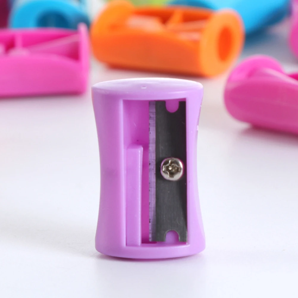 

50 Pcs Pencil Sharpener School Supplies Mechanical Manual Mini Creative Kid Cartoon Student