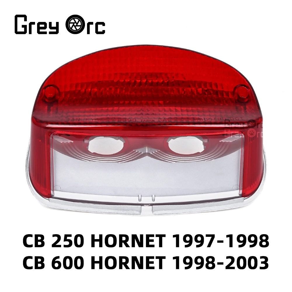 For Honda CBR1100XX Blackbird Shadow Spirit 1100 VLX 600 CB600 Hornet Suzuki GS500 Motorcycle Tail Light Rear Lamp Red Lens ABS