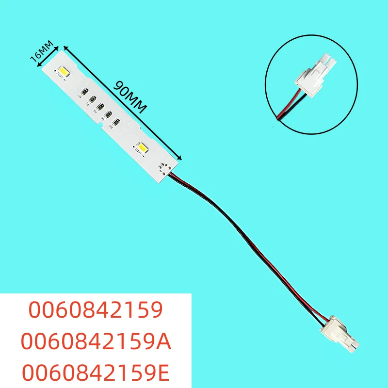 

1pcs 2lamp New Refrigeration Lighting LED Strip For Haire Refrigerator plug 0060842159/0060842159A/0060842159