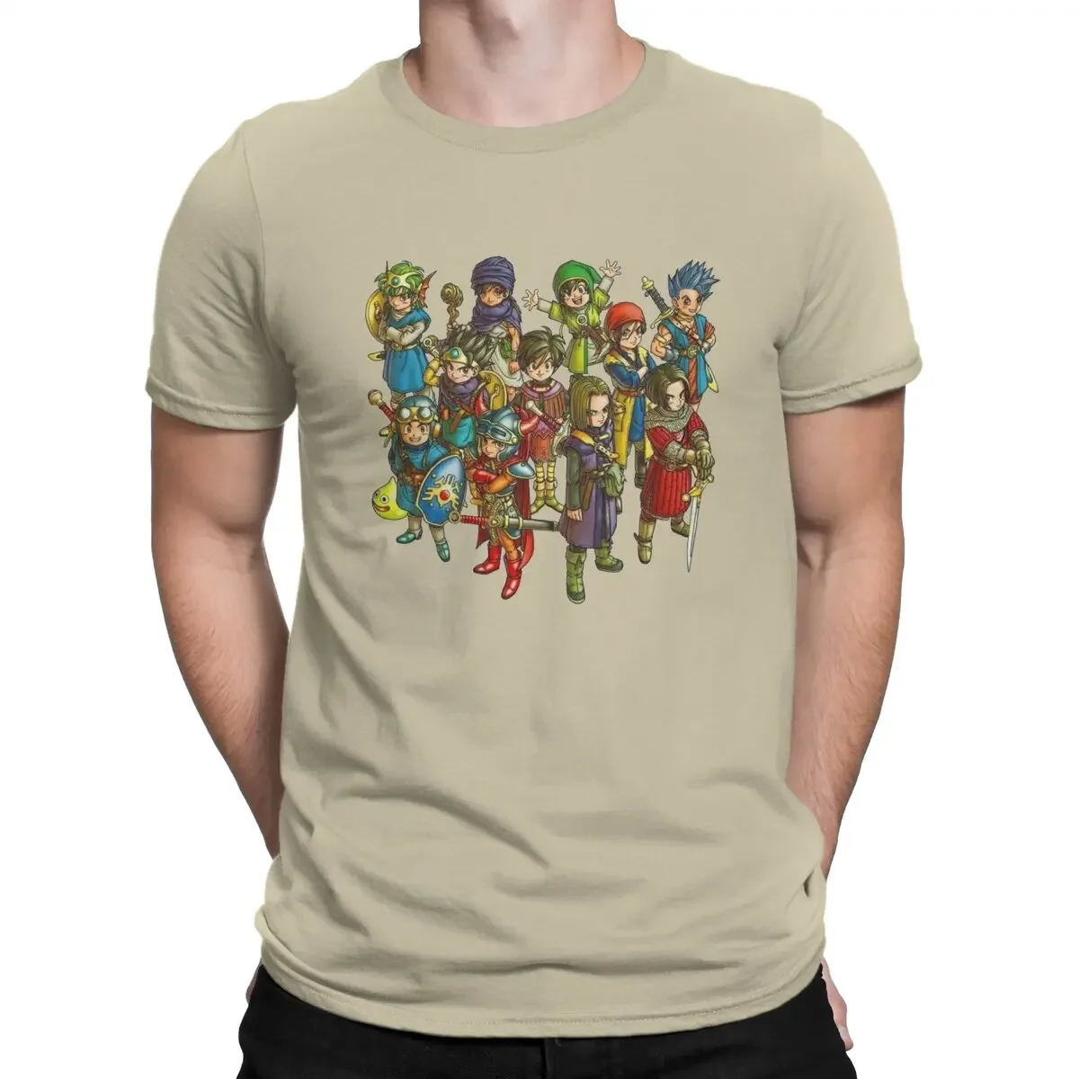 Round Collar Dragon Quest Tees Short Sleeve Clothes Summer Game Characters T Shirt Men Cotton Casual T-Shirts men clothing