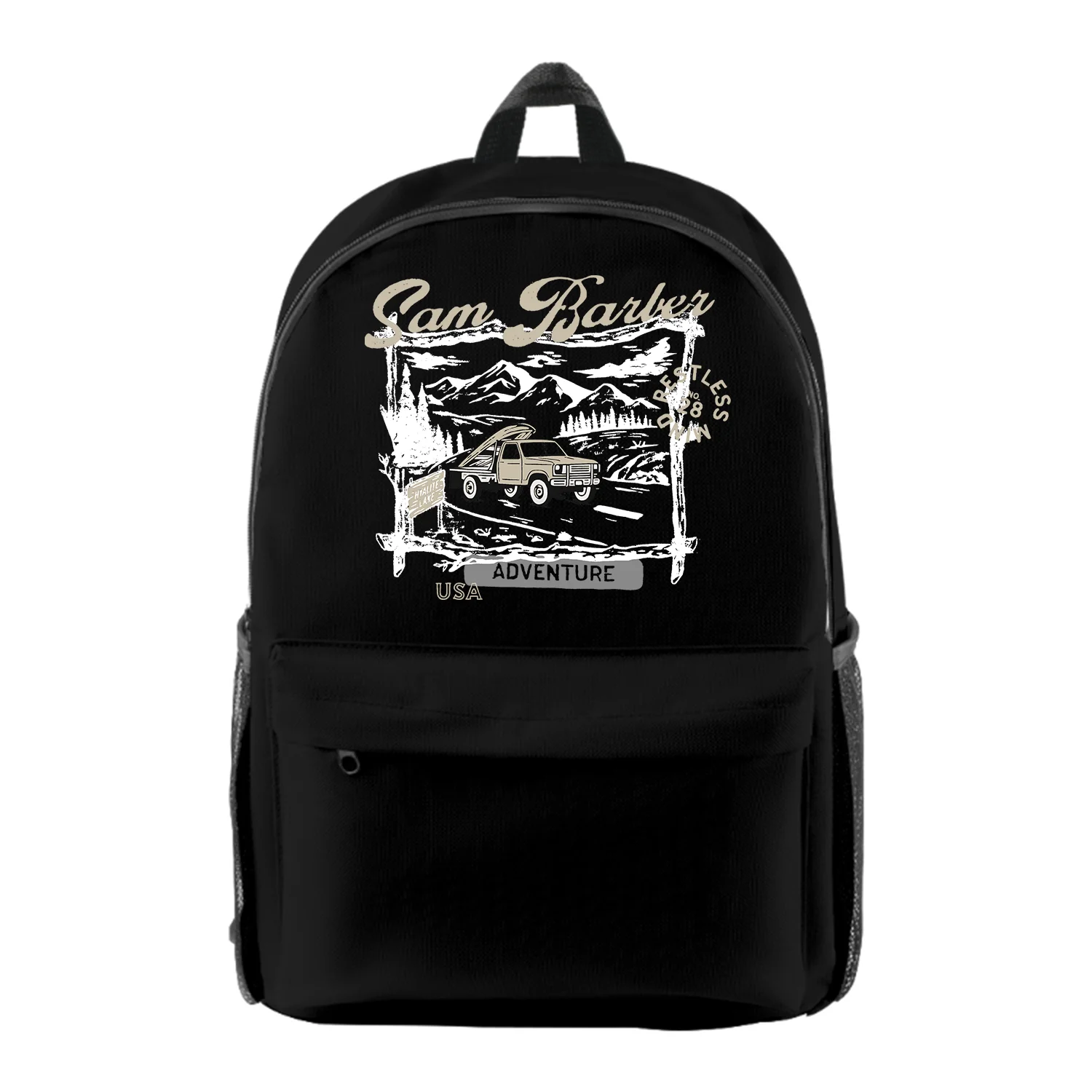 

Sam Barber Adventure Backpack Women Men Shoulders Bag Casual Streetwear Daypack Unisex Travel Bags
